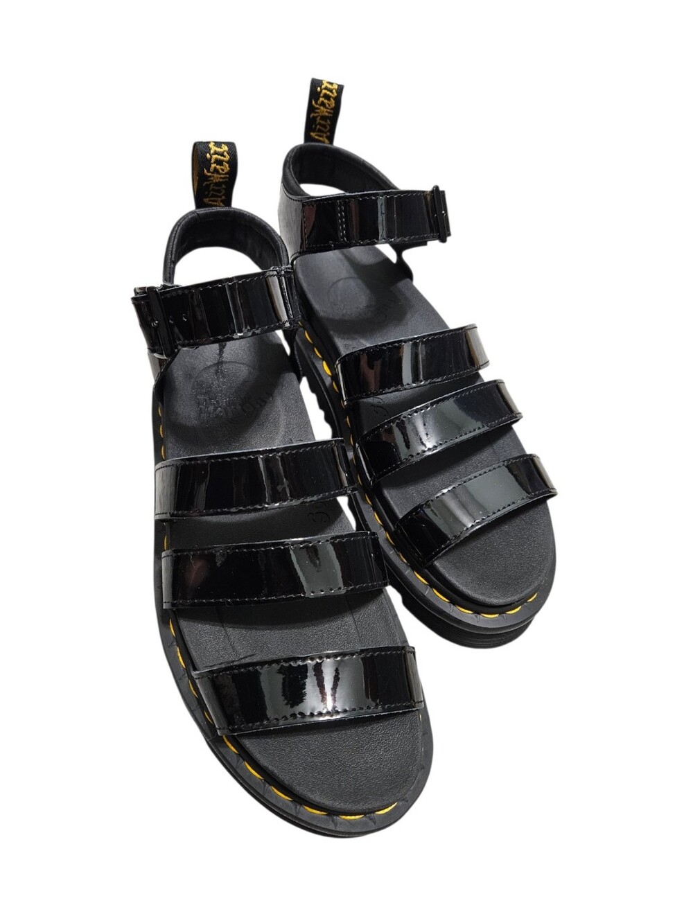 Dr Martens Blaire Patent Leather Sandals Womens - Picture 7 of 10